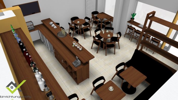Uptown-Café-Eckenansicht